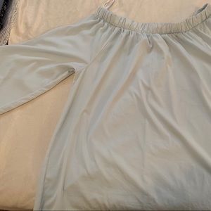 Blue off the shoulder top